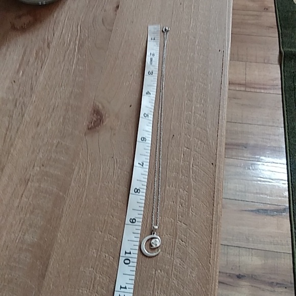 925 Sterling Silver Necklace With Letter C Pendant - Picture 7 of 17